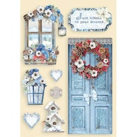 Picture of Stamperia Wooden Shapes A5 Winter Tales Door & Window
