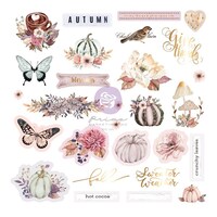 Picture of Prima Marketing Pink Autumn Cardstock, W&Foiled Accents