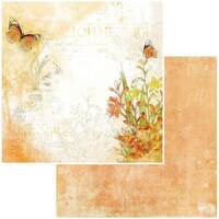 Picture of 49 And Market Vintage Artistry In Mango Cardstock, 12X12in, Saffron