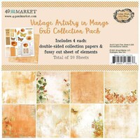 Picture of 49 And Market Collection Pack Vintage Artistry In Mango, 6X6In