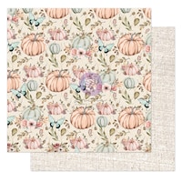 Picture of Prima Marketing Hello Pink Autumn Double Sided 12X12in Cardstock, Happy Fall,