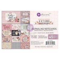 Picture of Prima Marketing Hello Pink Autumn Journaling Cards, Pack Of 45 15 Designs, 4X6in,