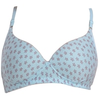 Picture of FIMS Women's Cotton Padded Bra, NKR89968, Blue
