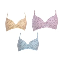 Picture of FIMS Women's Cotton Padded Bra, NKR790094, Pack of 3