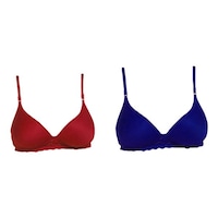 Picture of FIMS Women's Cotton Lace Padded Bra, NKR90124, Pack of 2