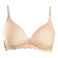 Picture of FIMS Women's Cotton Lace Padded Bra, NKR90142, Beige