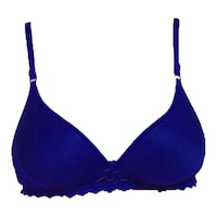 Picture of FIMS Women's Cotton Lace Padded Bra, NKR90142, Blue
