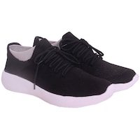 Empression Men's Flynet Running Sports Shoes, OMO805672, Black & White