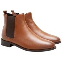 Empression Men's Leather Chelsea Boots, OMO805759, Brown