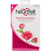 Picture of Heartfelt Creations Cut & Emboss Dies Small Sweet Peony 1.5" to 3