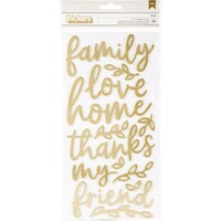 Picture of Jen Hadfield Along The Way Thickers Stickers, 5.5"X11", Pack of 30, Phrase, Gold