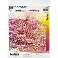 Picture of Carabelle Studio Art Printing Square Rubber Texture Plate, Waves