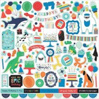 Picture of It'S Your Birthday Boy Cardstock Stickers 12x12 Inch Elements