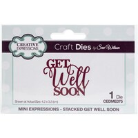 Picture of Creative Expressions Craft Dies by Sue Wilson mini Expressionsget Well Soon