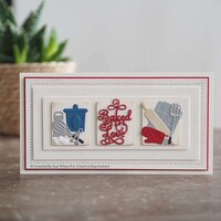 Picture of Creative Expressions Craft Dies, Slimline Stitched Rectangle Frames