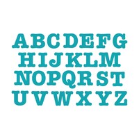 Picture of Sizzix Bigz Capital Letters Die Set, AllStar Alphabet, 3 1/2 Inch