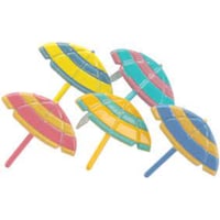 Eyelet Outlet Shape Brads, Pack of 12, Beach Umbrellas