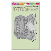 Picture of Stampendous House Mouse Cling Stamp, Coffee Break