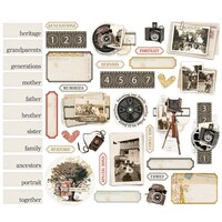 Picture of Simple Vintage Ancestry Bits & Pieces Die Cuts 41 Pack,Portrait