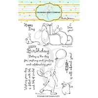 Picture of Colorado Craft Company Clear Stamps, 4x6 Inch, Birthday Wish