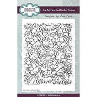 Picture of Creative Expressions A6 Pre Cut Rubber Stamp By Sam Poole,Wildflowers