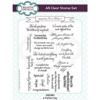 Picture of Creative Expressions A5 Clear Stamp Set By Jamie Rodgers, A Perfect Day