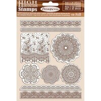 Picture of Stamperia Cling Rubber Stamp, 5.5x7 Inch, Lace Passion