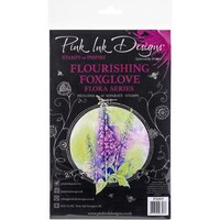 Picture of Pink Ink Designs A5 Clear Stamp Set, Flourishing Foxglove