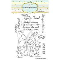 Picture of Colorado Craft Company Clear Stamps, 4X6, New Baby