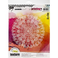 Picture of Carabelle Studio Art Printing Round Rubber Texture Plate, lace Fan
