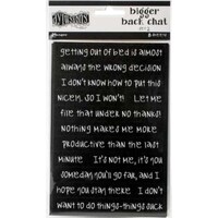 Picture of Dyan Reaveley'S Dylusions Bigger Back Chat Stickers, Black, Set No.2