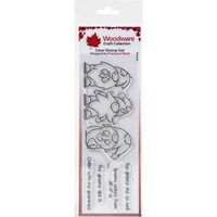 Picture of Creative Expressions Woodware Clear Stamps, 8 x2.6 Inch, Three Gnomes