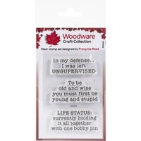 Picture of Creative Expressions Woodware Clear Stamps, A7, Life Status