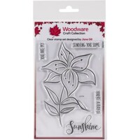 Picture of Woodware Clear Stamps, 4x6 Inch, Singles Lily Sketch