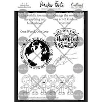 Maker Forte Cultured Collection Clear Stamps, 6x8 Inch, One World