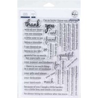 Picture of Pinkfresh Studio Clear Stamp Set, 6x8 Inch, Thank You