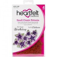Picture of Heartfelt Creations Cling Rubber Stamp Set, Small Classic Petunia
