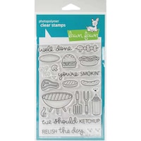 Picture of Lawn Fawn Clear Stamps, 4x6 Inch, Let's BBQ