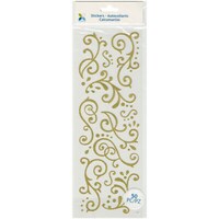 Picture of Momenta Glitter Stickers, Gold Flourishes