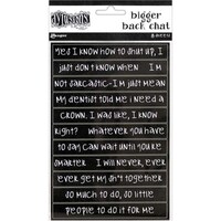 Picture of Dyan Reaveley'S Dylusions Bigger Back Chat Stickers Black