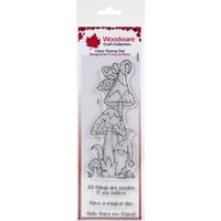 Picture of Woodware Clear Stamps, 8 x2.6 Inch, Magic Mushrooms
