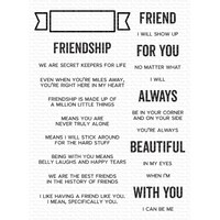 Picture of My Favorite Things Clearly Sentimental Stamps, What Friendship Means