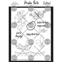 Maker Forte Cultured Collection Clear Stamps, 6x8 Inch, Mardi Gras