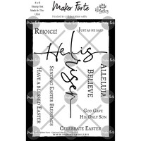 He Is Risen, Maker Forte Cultured Collection Clear Stamps, 4x6 Inch,