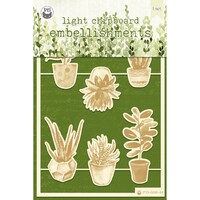 Picture of P13 Die Cut Chipboard Embellishments, 4 x6 Inch, The Garden Of Books No.02