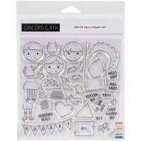 Picture of Concord & 9th Clear Stamps, 6x6 Inch, Petite Pals