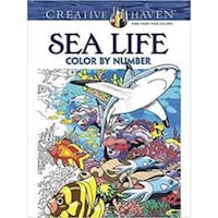 Dover Publications Creative Haven, Sea Life