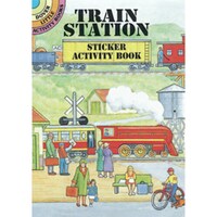 Picture of Dover Publications Train Station Sticker Activity Book