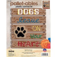 Janlynn Pallet Ables Dogs Leave Pawprints Plastic Canvas Kit, 10.5x11.5inch