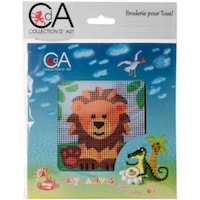 Picture of Collection D'Art Stamped Needlepoint Kit, Lionet, 15x15cm